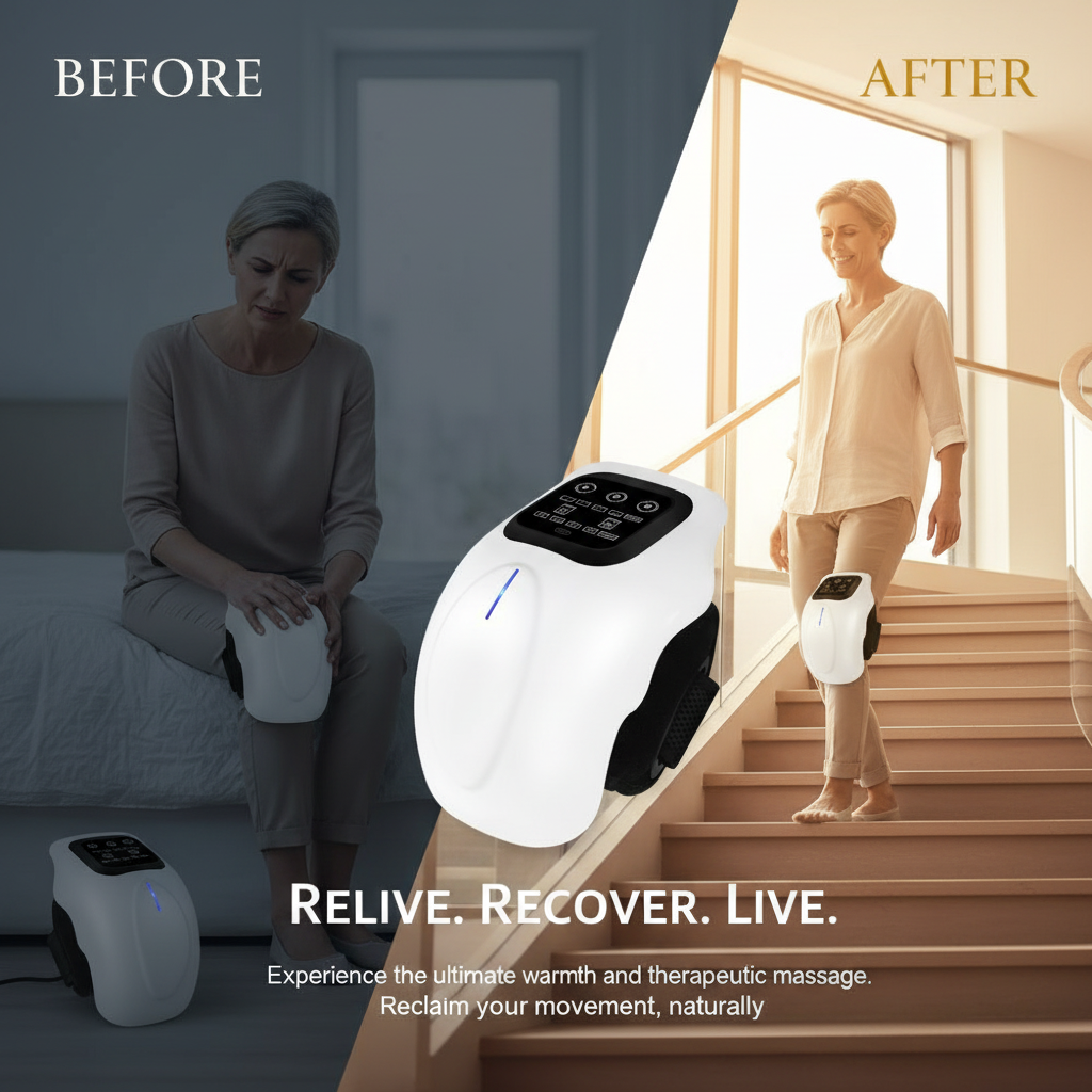 Sylairé Smart Knee Massager — Infrared Heat & Compression for Pain Relief
