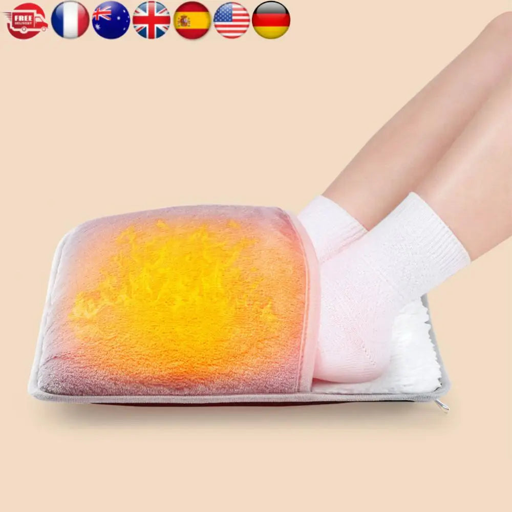 Electric Foot Warmer - USB Heated Plush Pad