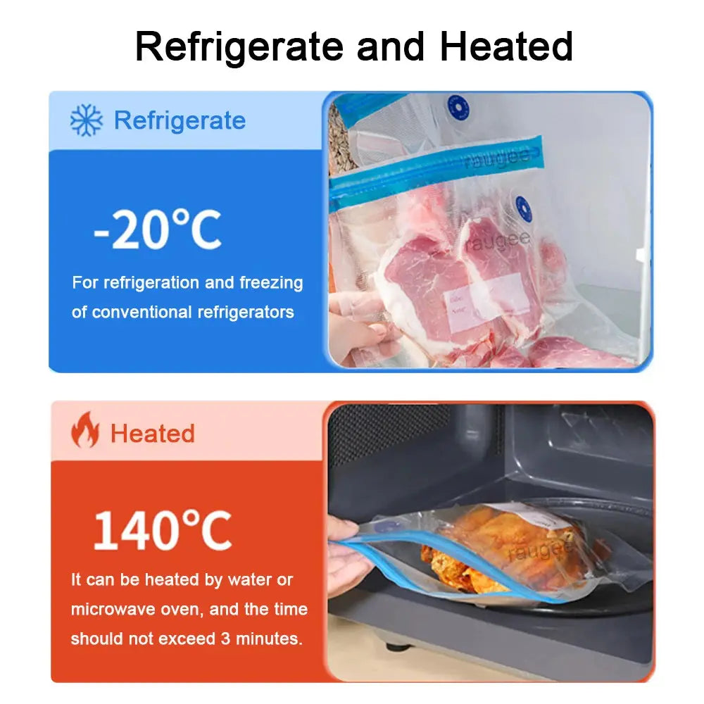 Fresh Seal Reusable Vacuum Bag Set (10-Pack) – Pump Sold Separately