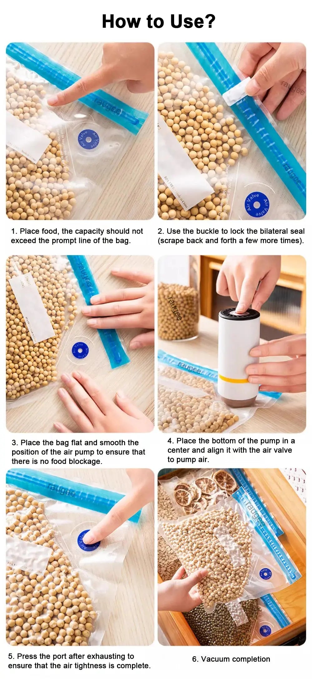 Fresh Seal Reusable Vacuum Bag Set (10-Pack) – Pump Sold Separately