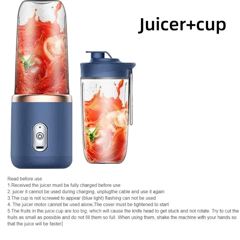 Portable USB Mini Blender – Personal Smoothie & Juice Maker
