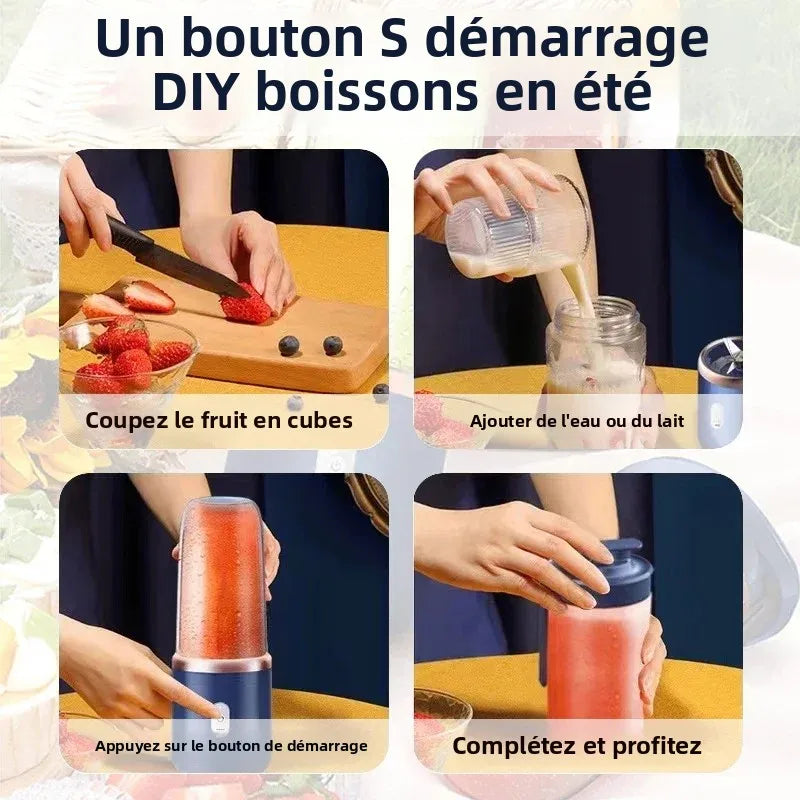 Portable USB Mini Blender – Personal Smoothie & Juice Maker